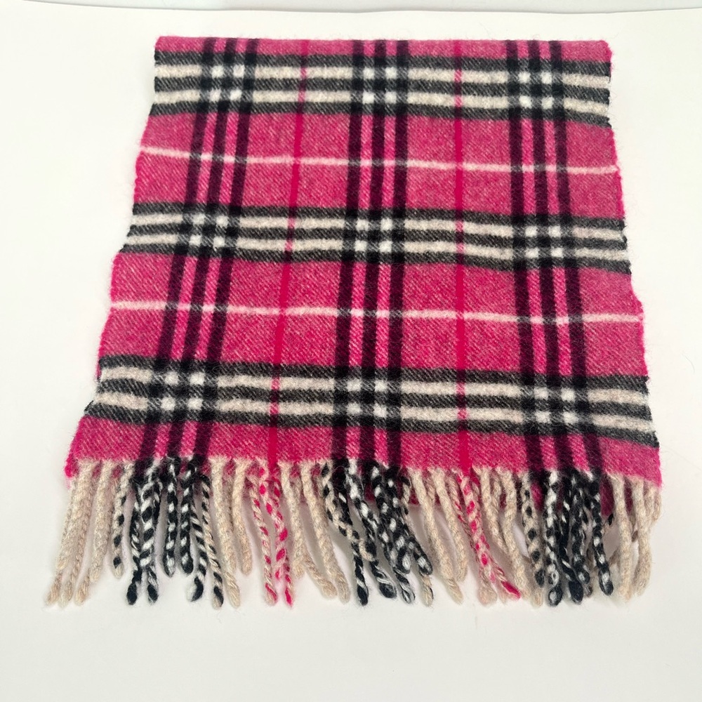 Burberry Lambswool Nova Check Pattern Scarf